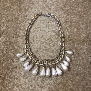 Faux pearl necklace